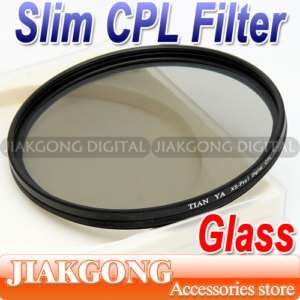Slim 72mm Glass CPL Filter Circular Polarizing CIR PL  