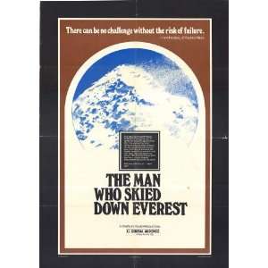  The Man Who Skied Down Everest Movie Poster (27 x 40 