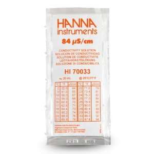  Hanna HI70033P 84 ??S/CM 20 ML 25 Pack Conductivity 