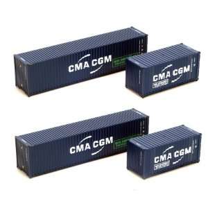    HO RTR 20 & 40 Containers, CMA CGM ATH27876 Toys & Games
