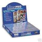 Brand New Ultra Pro 9 Pocket Pages Silver Series (25 Pages)  