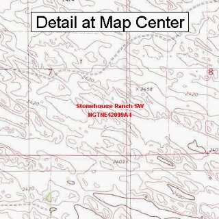 USGS Topographic Quadrangle Map   Stonehouse Ranch SW, Nebraska 