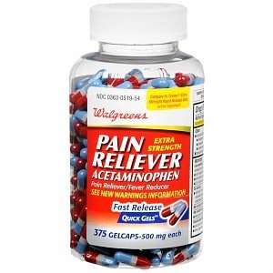   Pain Reliever Quick Gels, 375 ea Health 