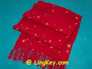 Brand New Solid color Cashmere Pashmina Shawl s Scarf with embroidery