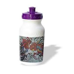   rooster, animals, cockerel, year of the rooster   Water Bottles