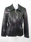Womens Red 100 Leather Siena Jacket  