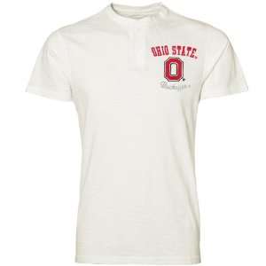  Ohio State Buckeyes Slacker Slub Henley T shirt   Cream 