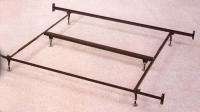 New King Size Metal Bed Frame For Headboard & Footboard W/ 6 Support 