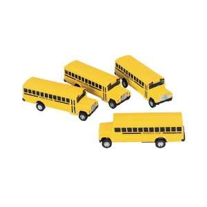  School Bus  Die Cast Metal   Pull Back and Go Toys 