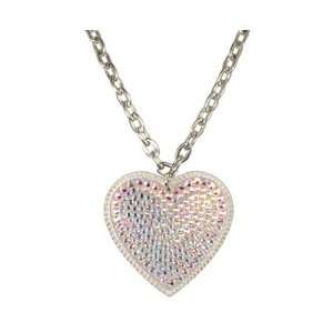  Tarina Tarantino Classic Crystal Pave Heart Necklace 