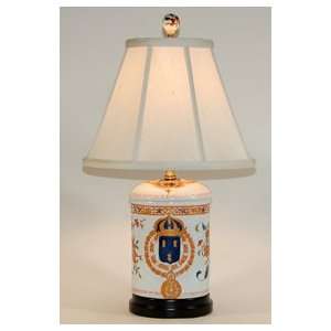  Crested Porcelain Accent Table Lamp