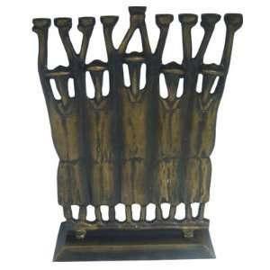 for Jewish Holiday. Made of Metal. Bronzed Colored. Rabbis Holding up 