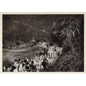  1931 Funeral Procession Colonia Tovar German Venezuela 