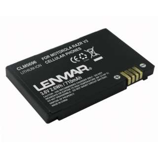 Lenmar CLM5696 Cell Phone Battery For Motorola RAZR V3 and V3c 