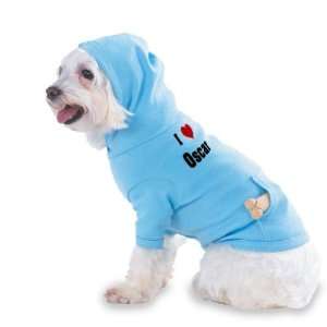  I Love/Heart Oscar Hooded (Hoody) T Shirt with pocket for 