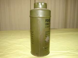 VTG/ANTIQUE ARMY ISSUE FOOT POWDER AND EXPLOSIVES TIN  