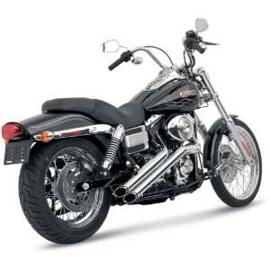  Vance And Hines Chrome Sideshots Exhaust System For Harley 