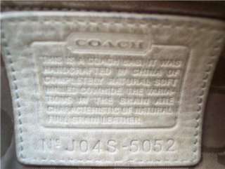 COACH black cream leather hobo 2 purse bag tassle Hang tag lot  