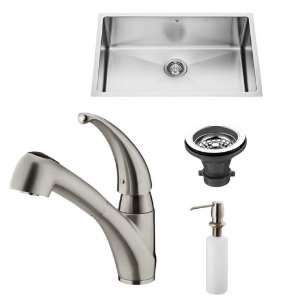 Vigo Industries VG15011 Undermount Faucet Dispenser Kitchen Sink 