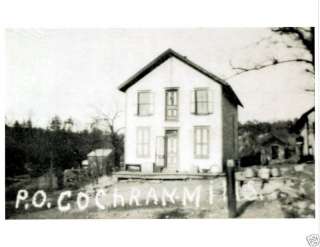 Old Photo Cochran Mills Pa Post Office Rare View  