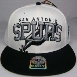 San Antonio Spurs NBA 47 Brand Vintage White Blockhouse MVP Snap back 