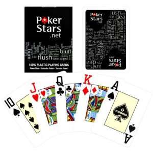  Copagâ¢ Poker Size JUMBO Index   Poker Stars Black Deck 