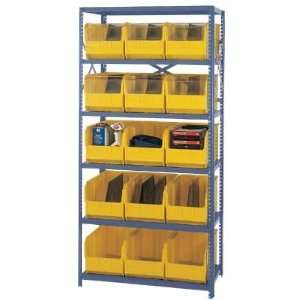 Quantum Storage Complete Shelving System with Large Parts Bins   18in 