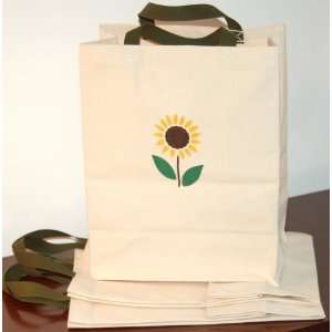   Bags   Short Handles w/ Sunflower   3 Pack   Made in USA Everything