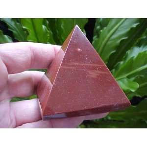   A3003 Gemqz Goldstone Carved Pyramid From Africa  