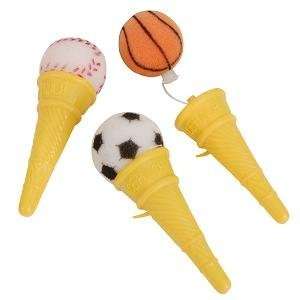  Large Full Size Sports Ball Ice Cream Cone Shooter   12 