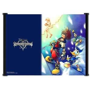  Kingdom Hearts Chain of Memories Game Fabric Wall Scroll 