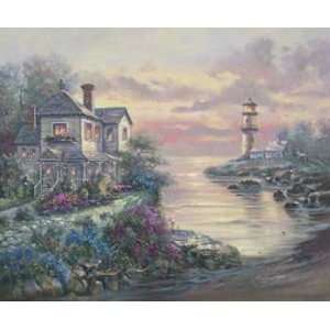  Carl Valente   Light House Point Canvas