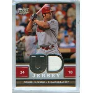 Conor Jackson 2008 Upper Deck Baseball UD Game Worn Jersey Swatch Card 