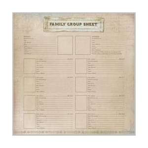  Karen Foster Ancestry Paper 12X12 Our Family Group Sheet 