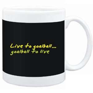  Mug Black  LIVE TO Goalball ,Goalball TO LIVE   Sports 