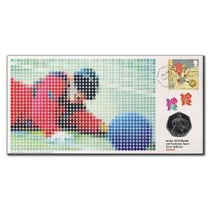  2012 Olympic Goalball Sport Coin Cover From Royal Mail 