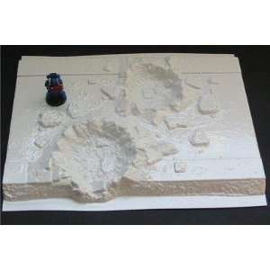    Terrain 28mm Future Zone   Shell Damaged Road Toys & Games