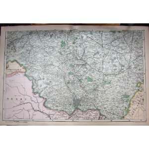  MAP 1907 YORKSHIRE MANUFACTURING SHEFFIELD ROTHERHAM