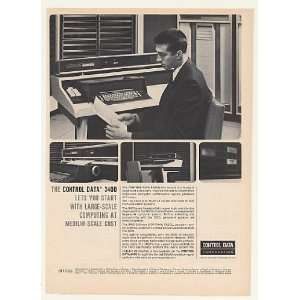  1964 Control Data 3400 Computer System Print Ad (43423 