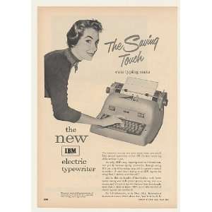  1954 IBM Electric Typewriter Trade Print Ad (43725)
