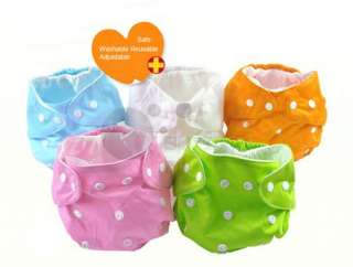 Adjustable 1 Size Reusable Washable Baby Cloth Diaper Nappy /insert 