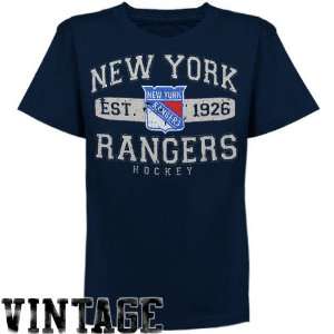 Old Time Hockey New York Rangers Cleric T Shirt   Navy Blue  