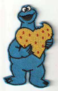 Cookie Monster in Sesame Street Iron On Patch Badge  