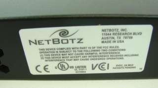 NetBotz Server Security Monitor Appliance RackBotz 303 Remote 
