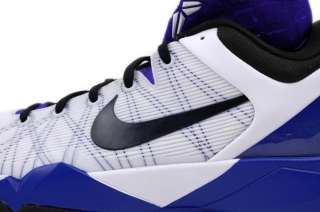 Nike Mens Zoom Kobe 7 Supreme White Black Concords 488244 100  