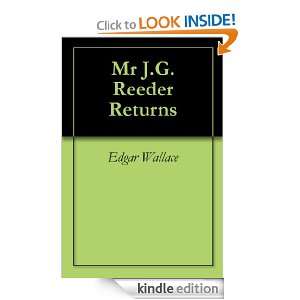 Mr J.G. Reeder Returns Edgar Wallace  Kindle Store