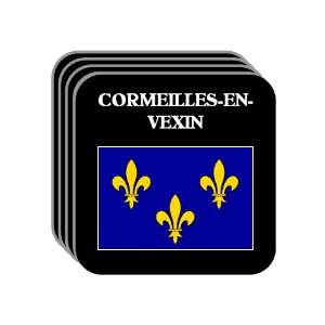 Ile de France   CORMEILLES EN VEXIN Set of 4 Mini Mousepad Coasters