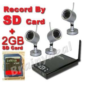  1 plus 3 Wireless Motion Detect Camera w/Video Recorder 