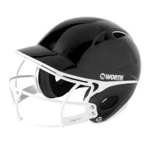 Worth Profile Helmet With White Softball Face Guard  