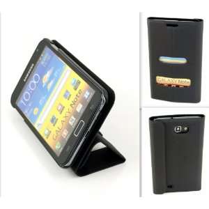  Black Pu Leather Fold Stand Magnet Pouch Cover Case 